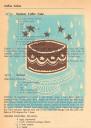 delicious cake linocut print on vintage cookbook pages by betty turbo